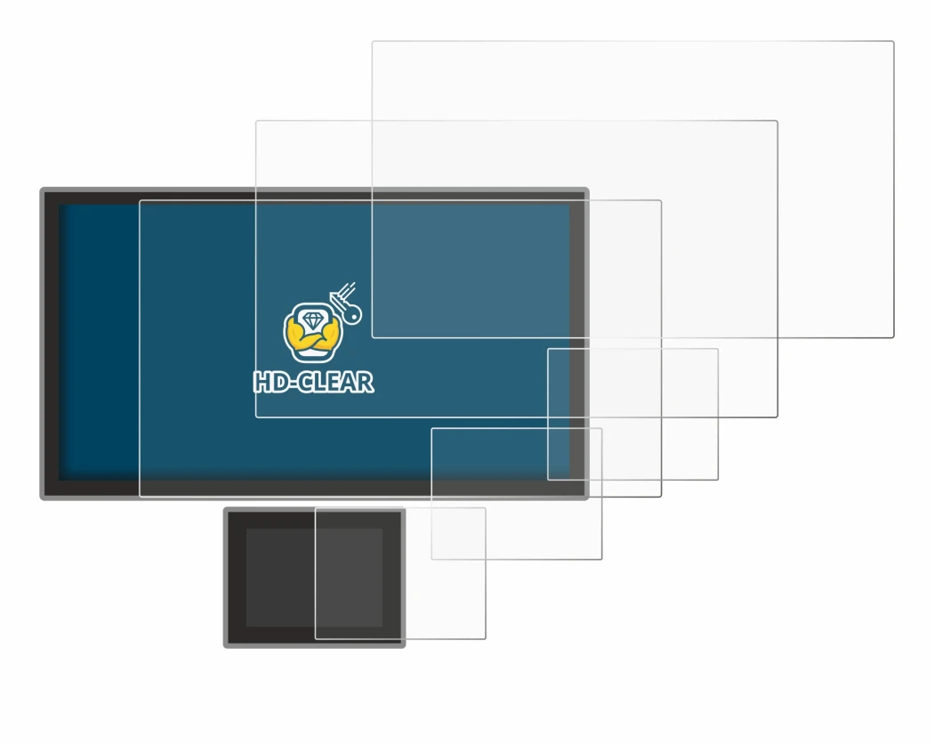 Image de l'appareil Icom IC-7760 avec une grande variété de protections d'écran.