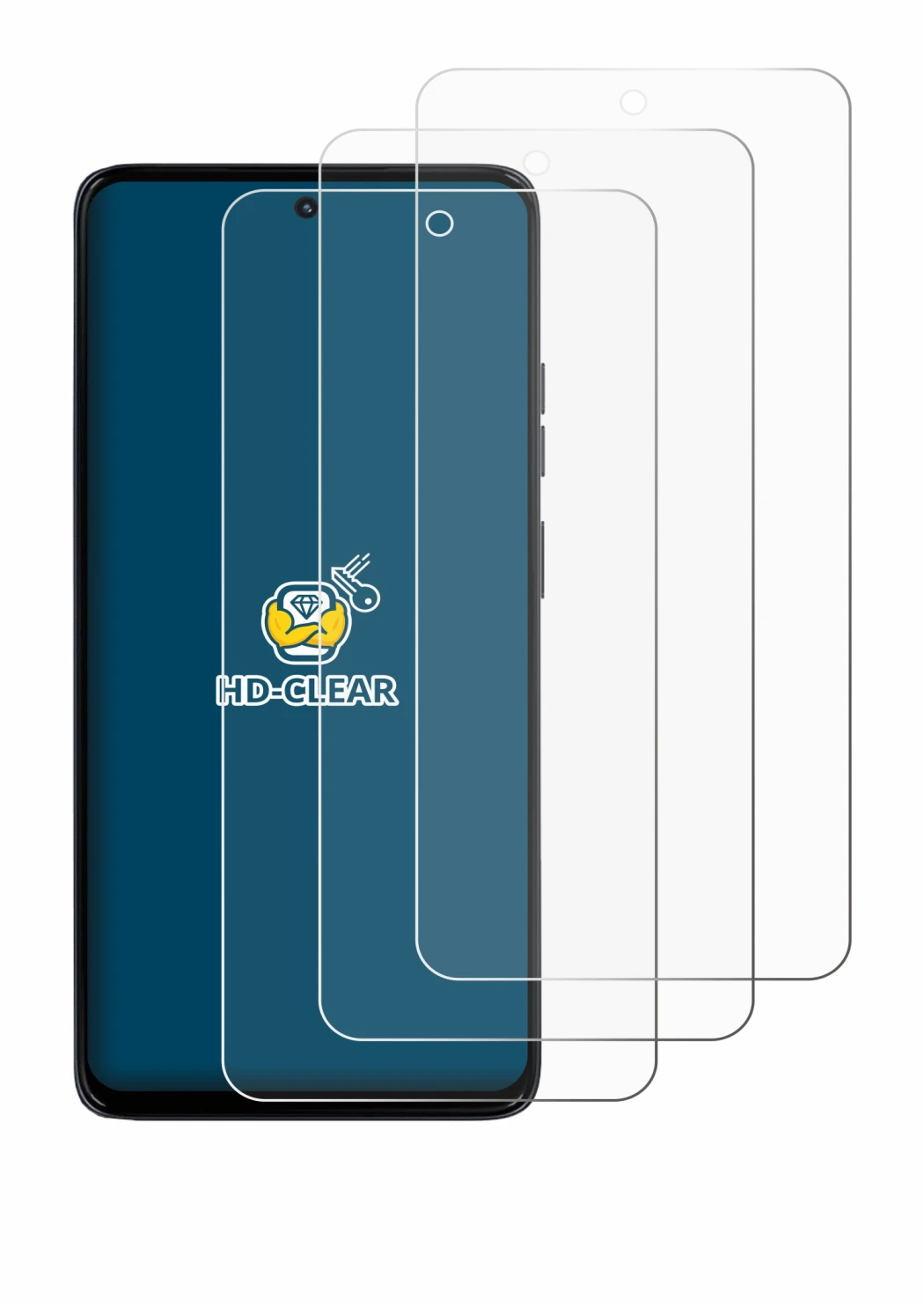 Image de l'appareil Motorola Moto G56 avec une grande variété de protections d'écran.
