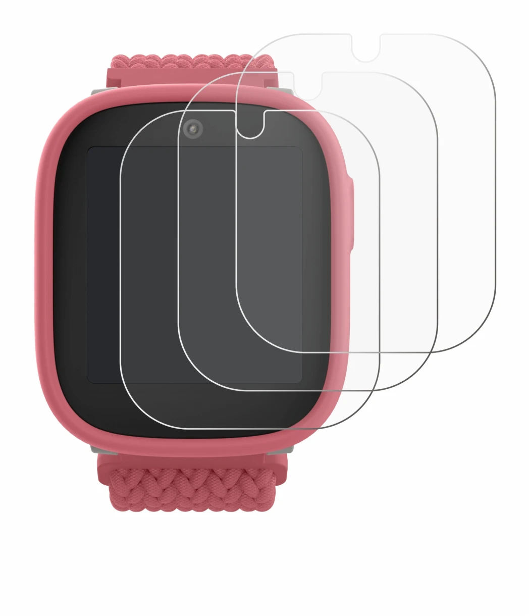 Image de l'appareil Xplora X6 Play 2025 (2ème génération) avec une grande variété de protections d'écran.