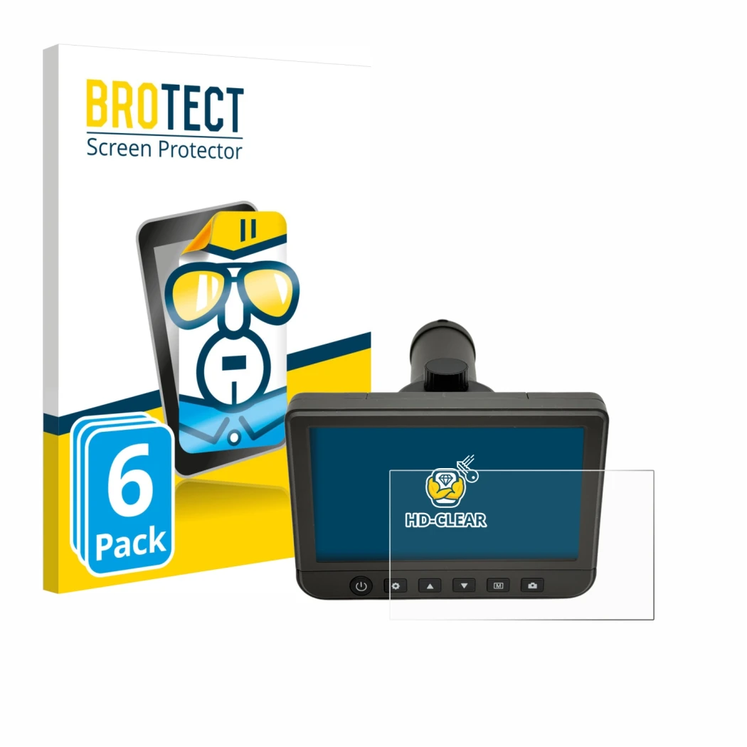 Face avant d’un emballage produit avec le logo de la marque BROTECT. À côté, l’appareil dnt DigiTele PRO est représenté avec l