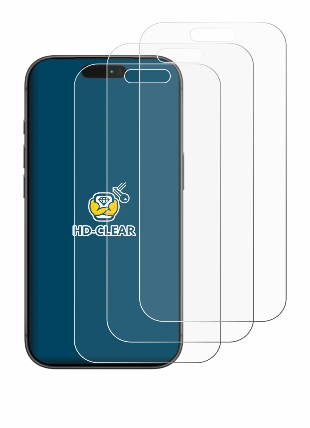 Image de l'appareil Apple iPhone 17 Pro avec une grande variété de protections d'écran.