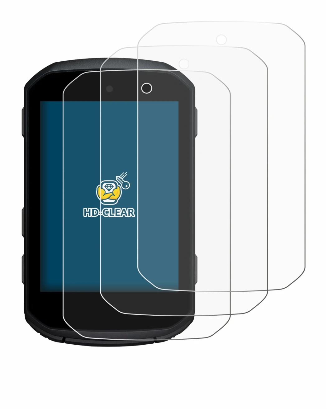 Image de l'appareil Garmin Edge 850 avec une grande variété de protections d'écran.