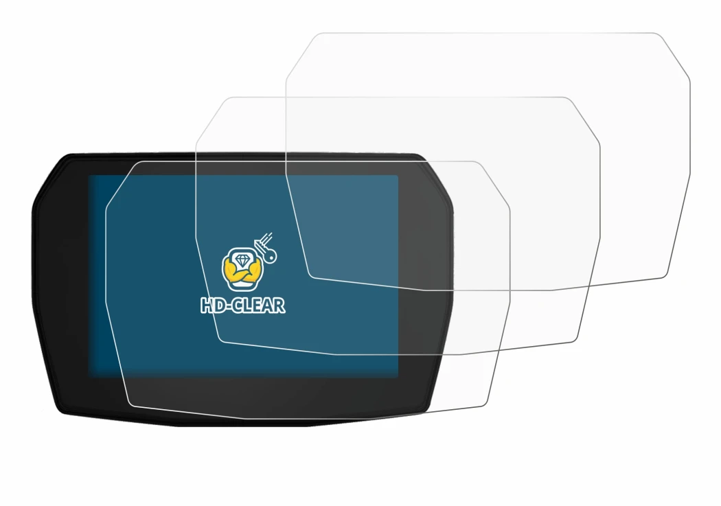 Image de l'appareil Ducati Panigale V2 2025 avec une grande variété de protections d'écran.