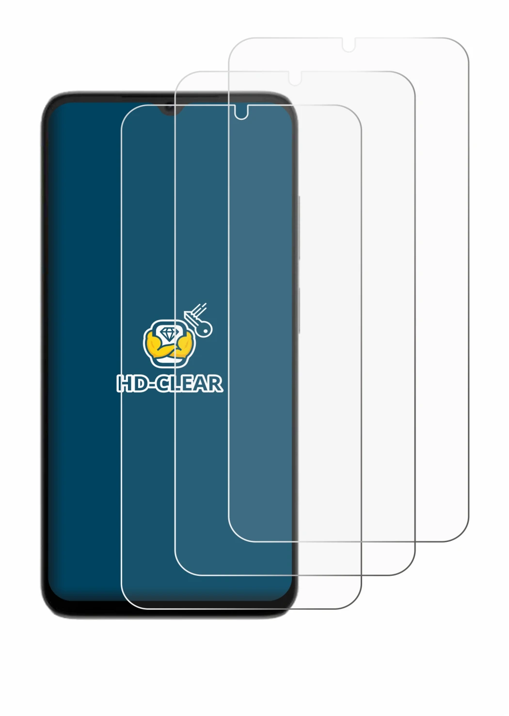 Image de l'appareil Doogee Note 56X Pro avec une grande variété de protections d'écran.