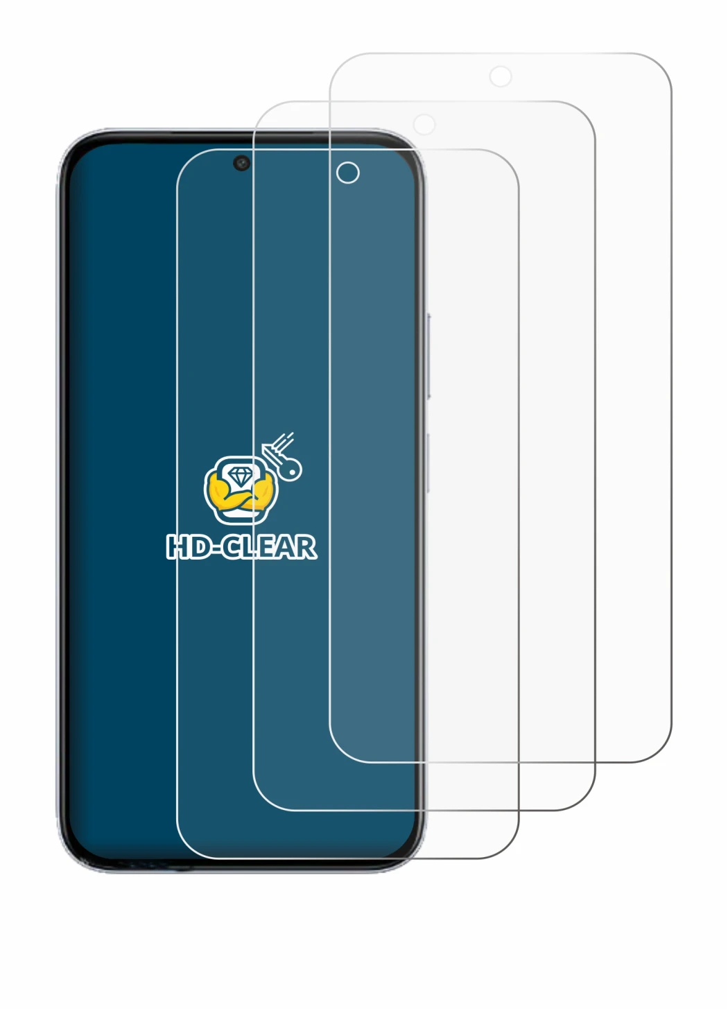 Image de l'appareil Vivo Y500i avec une grande variété de protections d'écran.