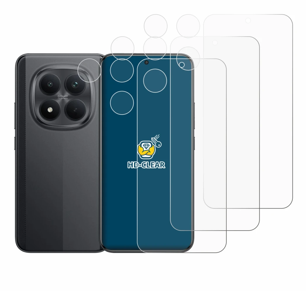 Image de l'appareil Xiaomi Poco M8 Pro (Avant+Caméra) avec une grande variété de protections d'écran.