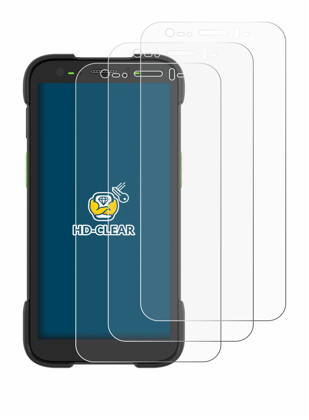 Image de l'appareil Zebra TC701 avec une grande variété de protections d'écran.