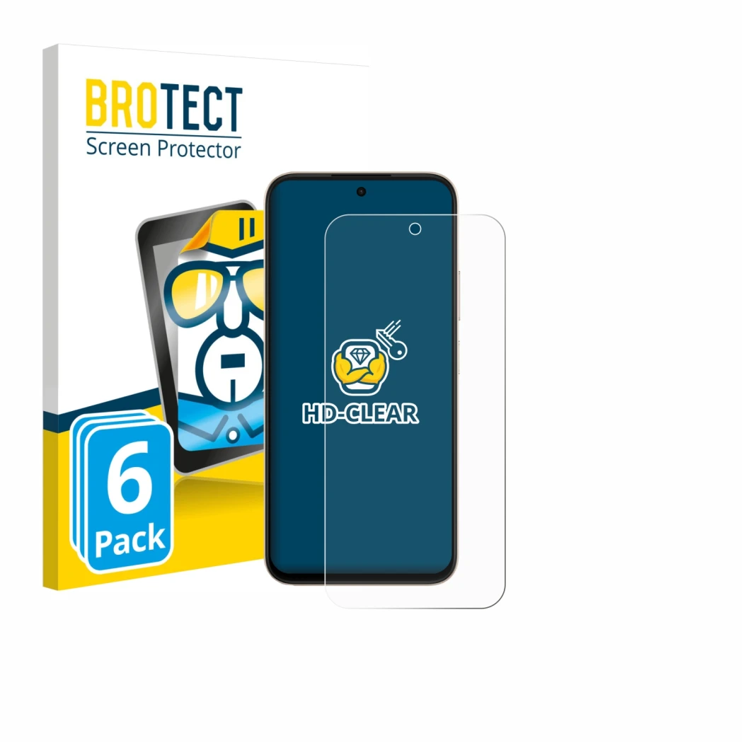 Face avant d’un emballage produit avec le logo de la marque BROTECT. À côté, l’appareil Oppo A6 est représenté avec la protect