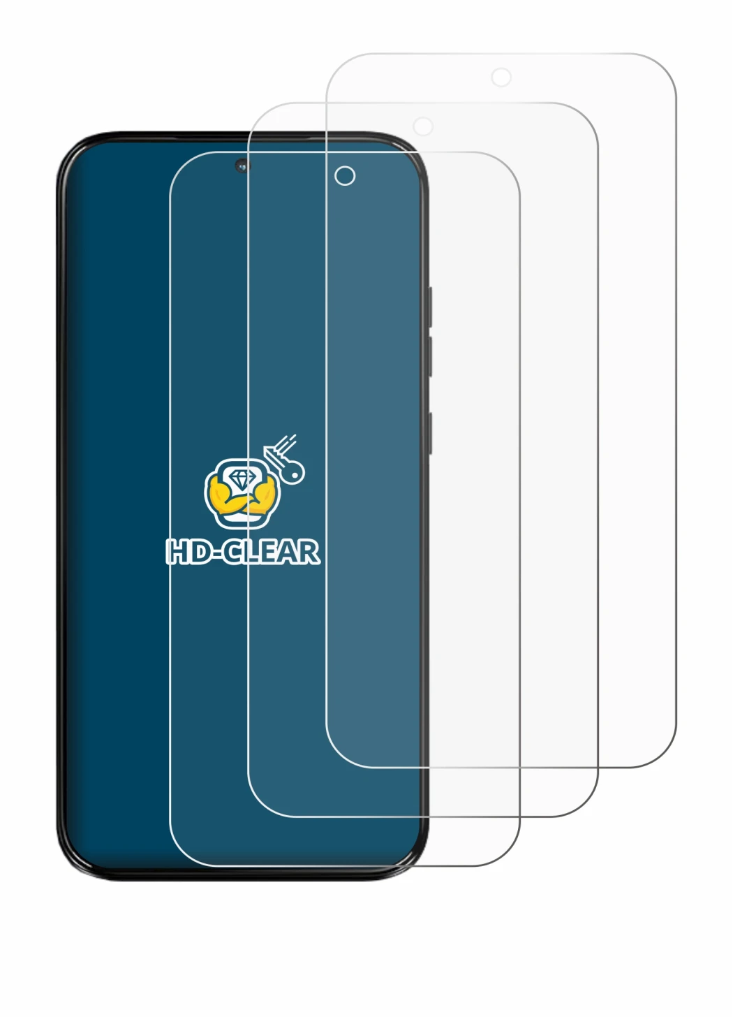 Image de l'appareil Motorola Moto G67 avec une grande variété de protections d'écran.