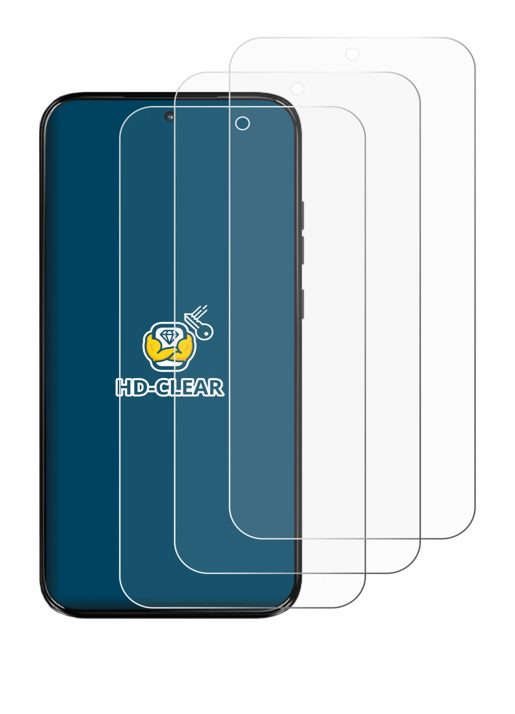 Image de l'appareil Motorola Moto G77 avec une grande variété de protections d'écran.