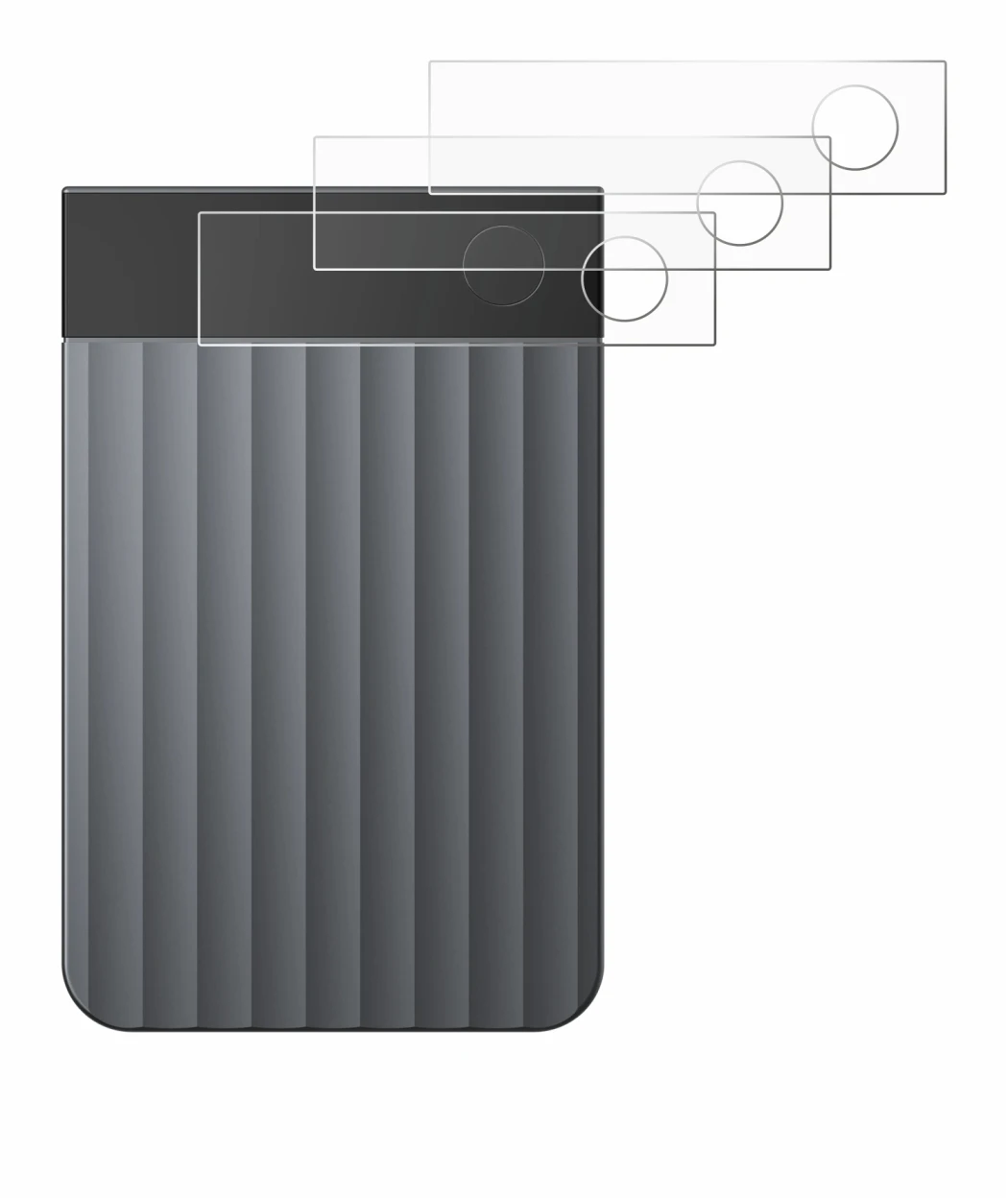 Image de l'appareil PLAUD Note Pro avec une grande variété de protections d'écran.