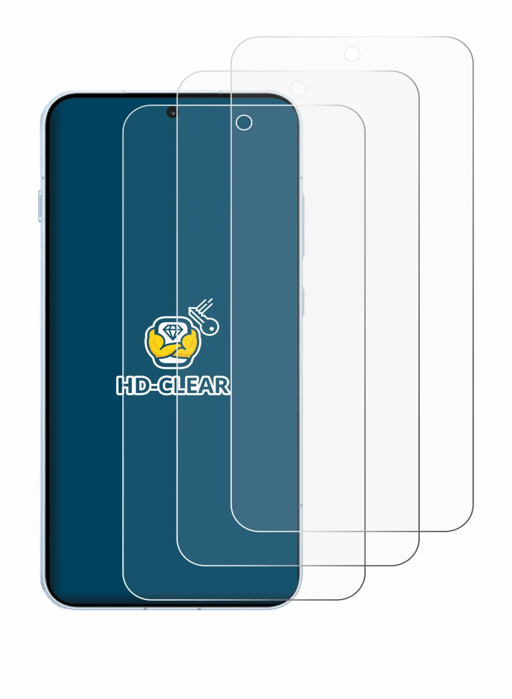 Image de l'appareil Oppo Find X8s 4G avec une grande variété de protections d'écran.