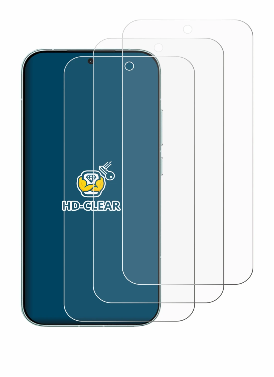 Image de l'appareil Xiaomi Redmi Turbo 5 5G avec une grande variété de protections d'écran.