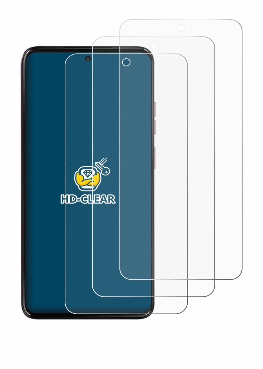 Image de l'appareil Motorola Moto G17 Power avec une grande variété de protections d'écran.