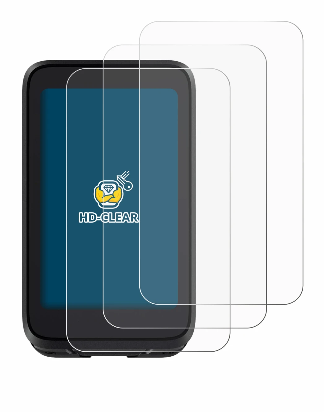 Image de l'appareil igpsport BiNavi Air avec une grande variété de protections d'écran.