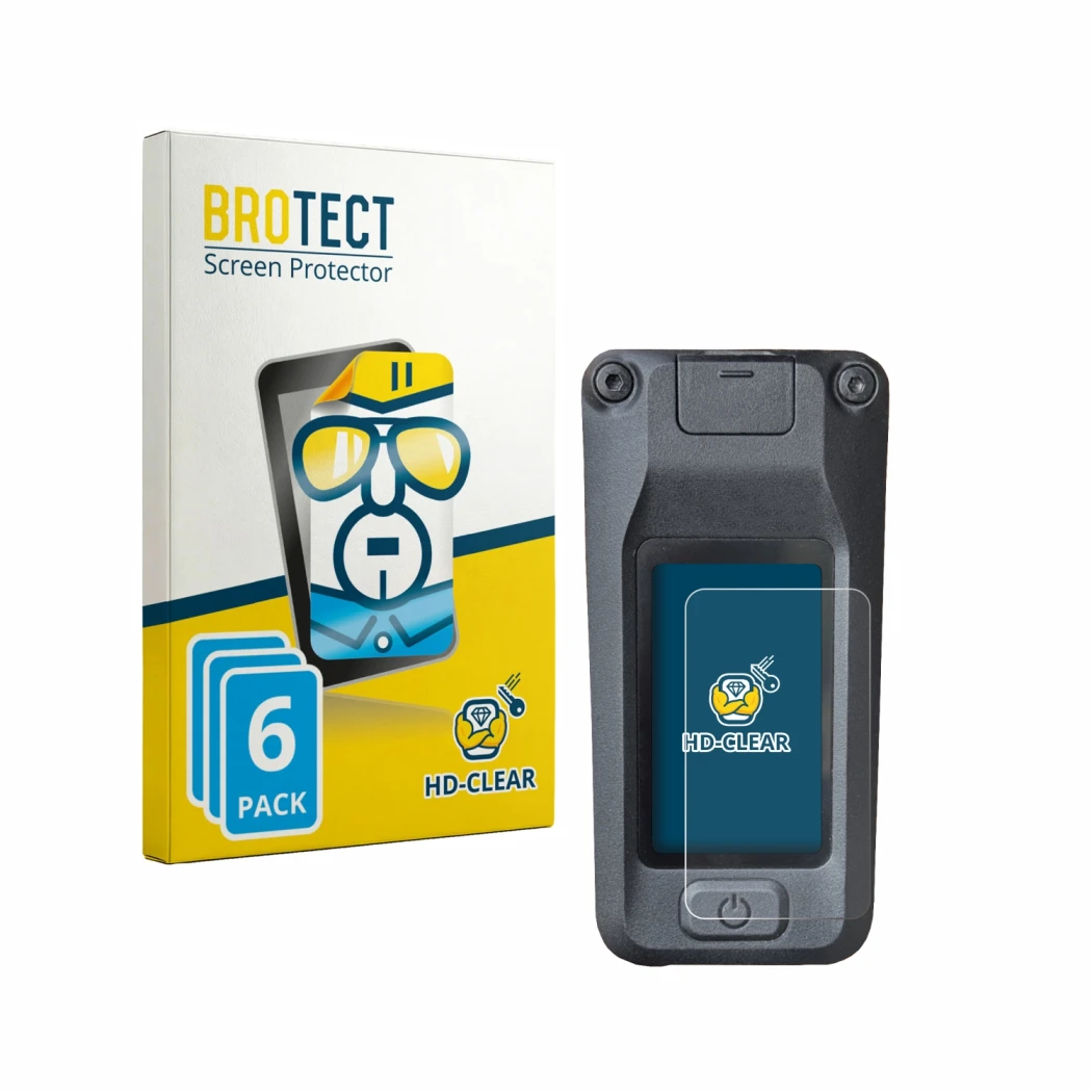 Face avant d’un emballage produit avec le logo de la marque BROTECT. À côté, l’appareil Amflow DJI Avinox est représenté avec