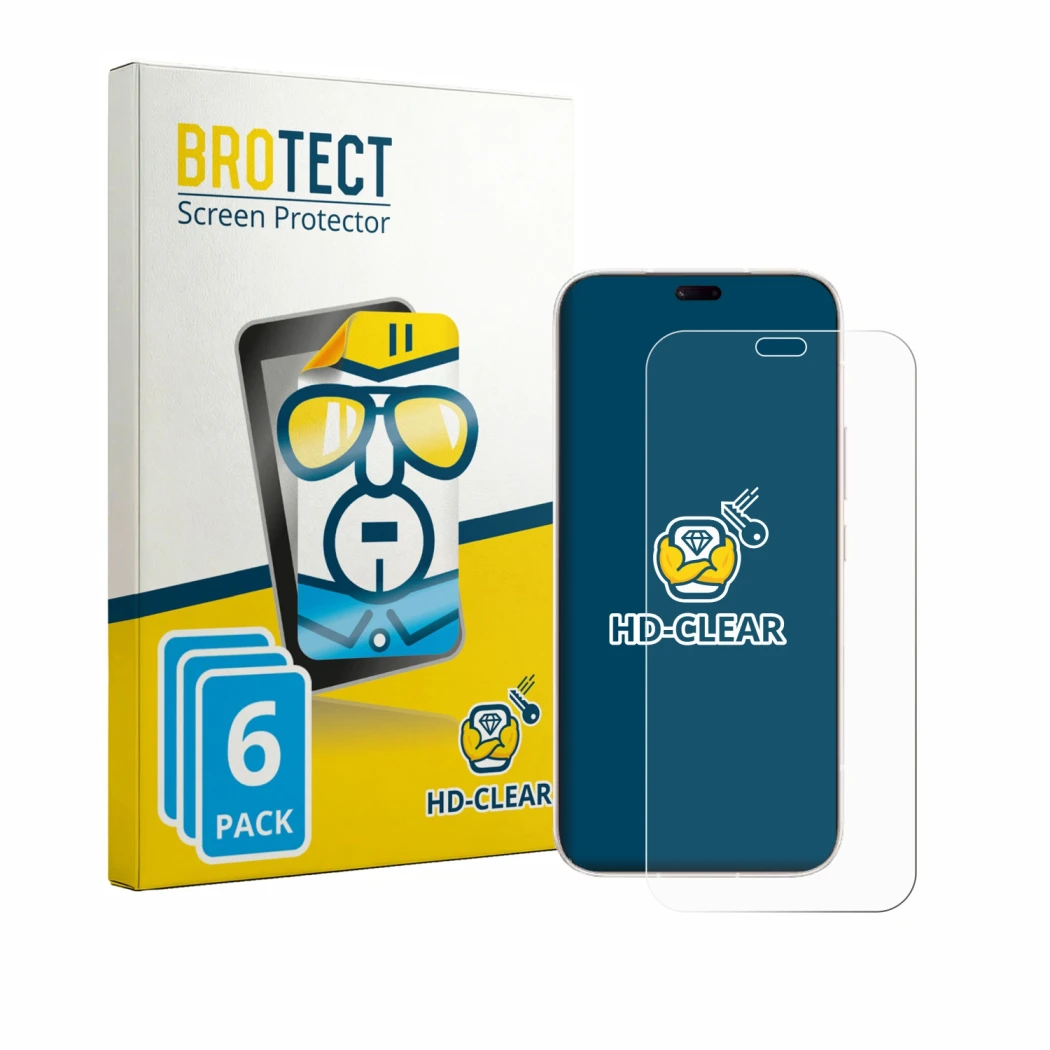 Face avant d’un emballage produit avec le logo de la marque BROTECT. À côté, l’appareil Honor Play 11 Plus est représenté avec
