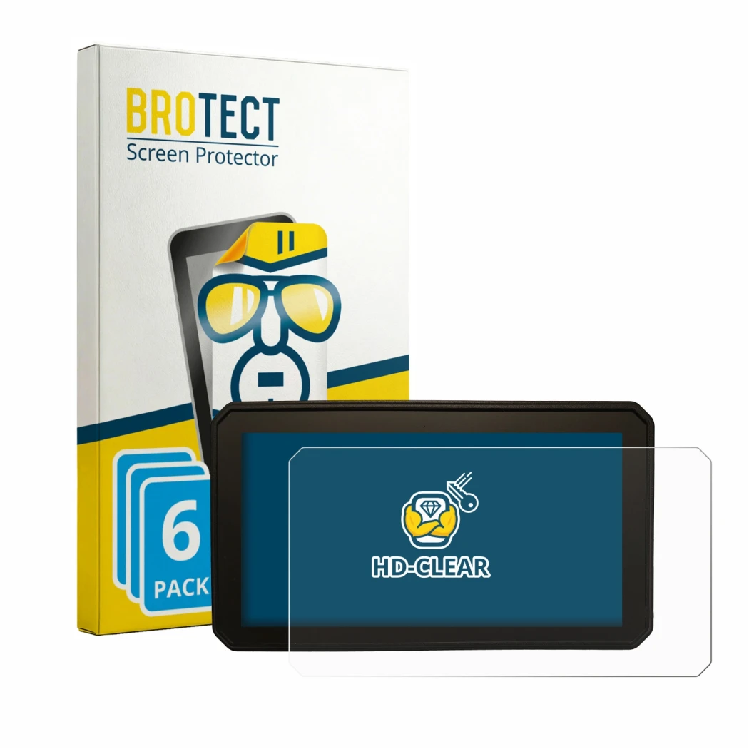 Face avant d’un emballage produit avec le logo de la marque BROTECT. À côté, l’appareil Interphone Sync55B est représenté avec