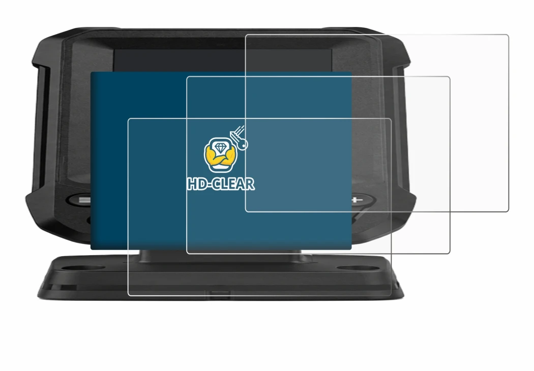 Image de l'appareil Lowrance Eagle 4 avec une grande variété de protections d'écran.