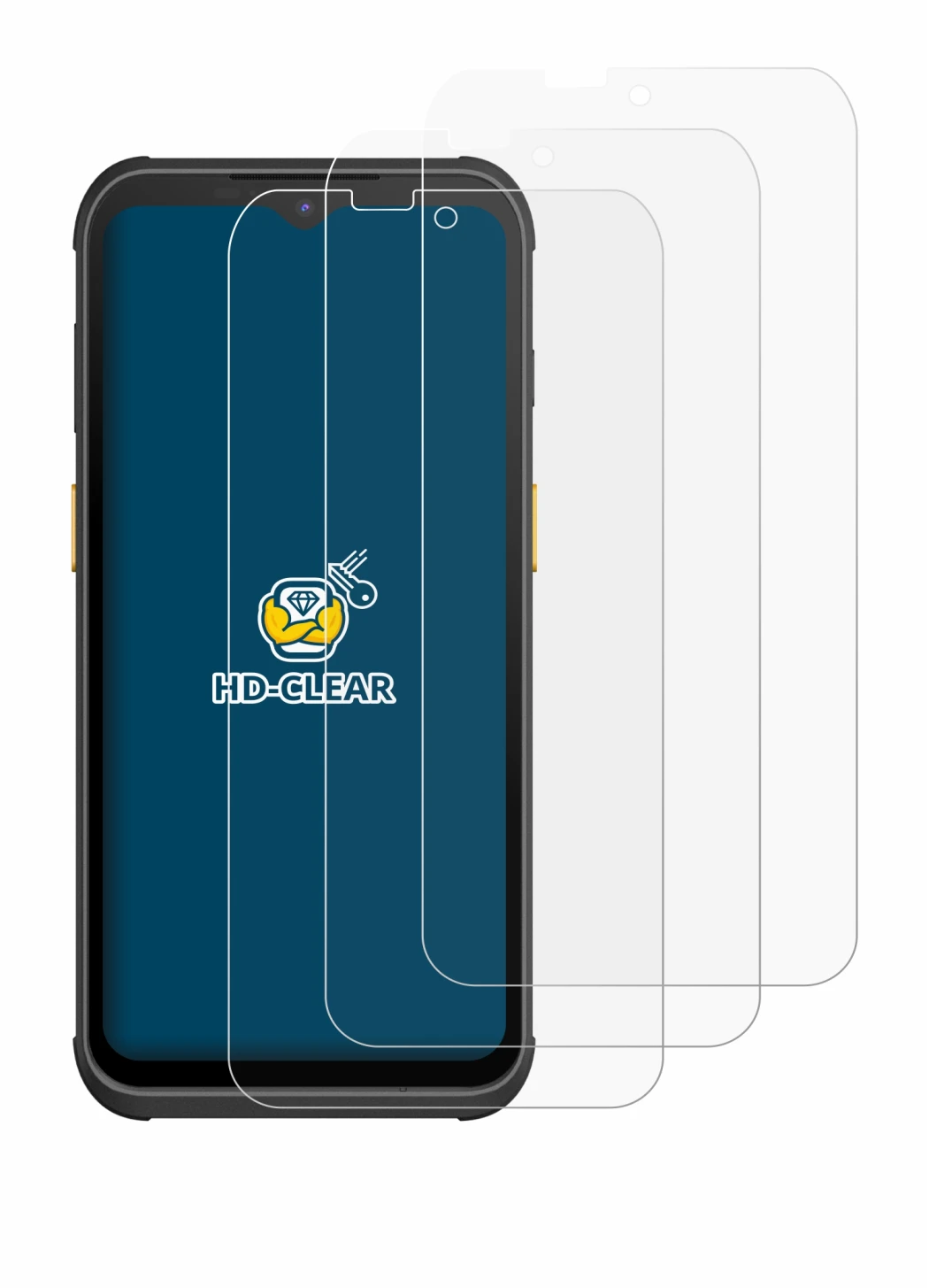 Image de l'appareil Werock Rockscan A260 avec une grande variété de protections d'écran.