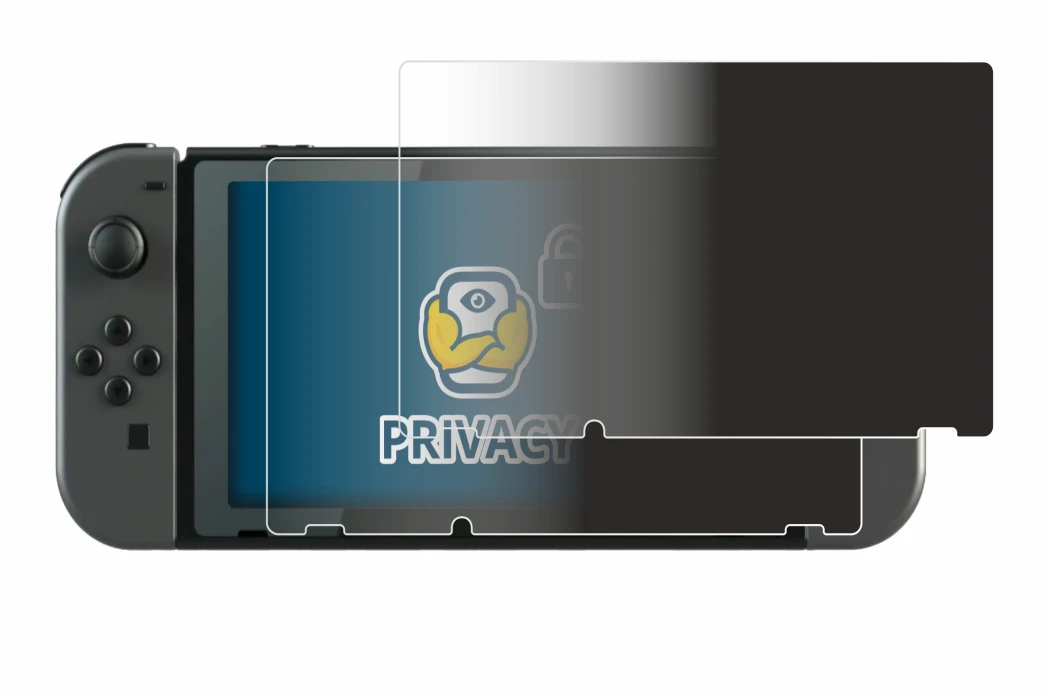 Image de l'appareil Nintendo Switch avec une grande variété de protections d'écran.