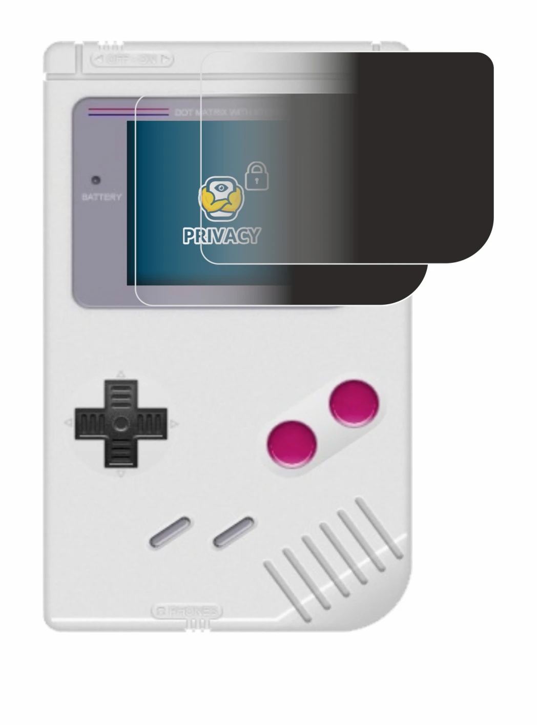 Image de l'appareil Nintendo Gameboy (1989) avec une grande variété de protections d'écran.