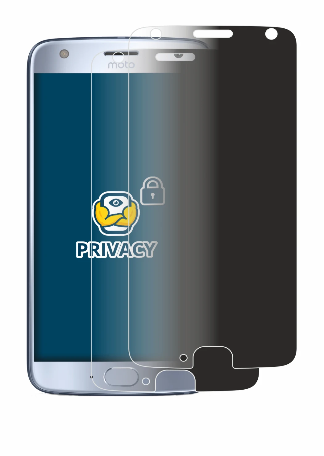 Image de l'appareil Lenovo Moto X4 avec une grande variété de protections d'écran.