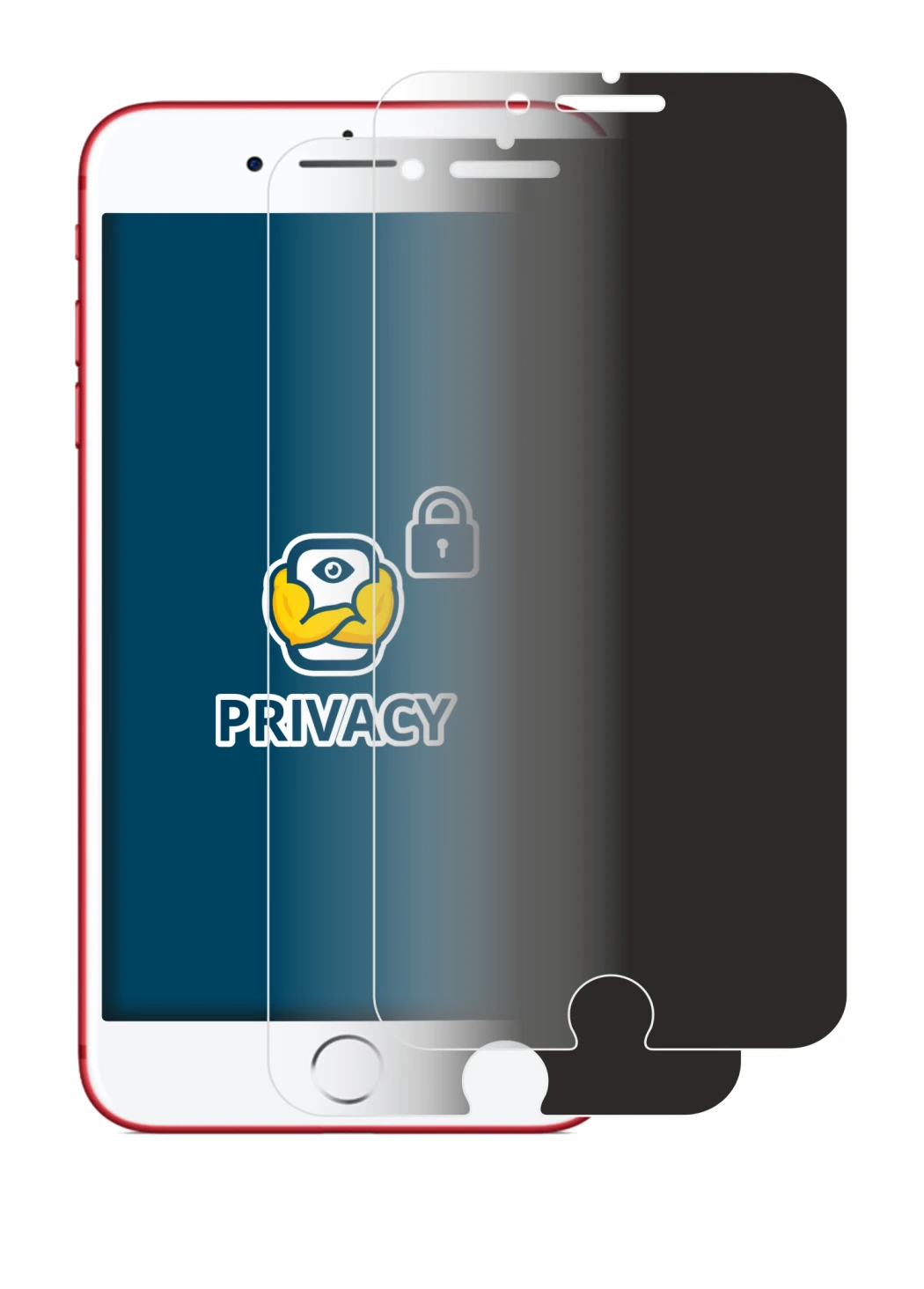 Image de l'appareil Apple iPhone 7 Plus Red avec une grande variété de protections d'écran.