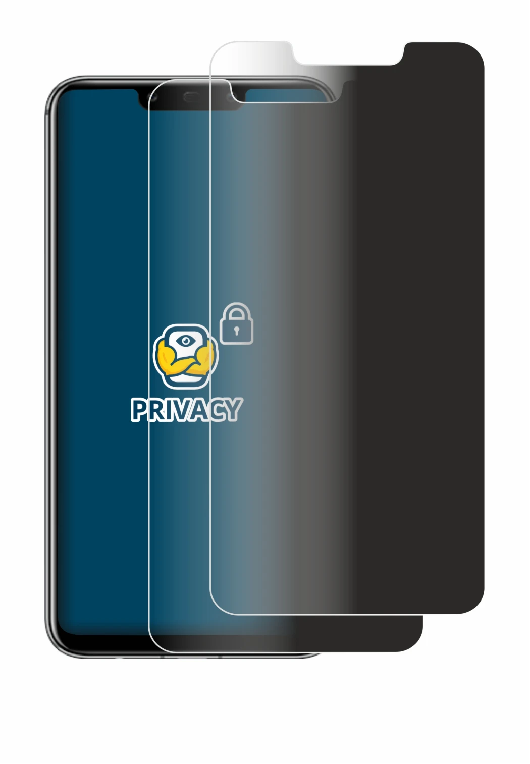 Image de l'appareil Huawei Mate 20 lite avec une grande variété de protections d'écran.