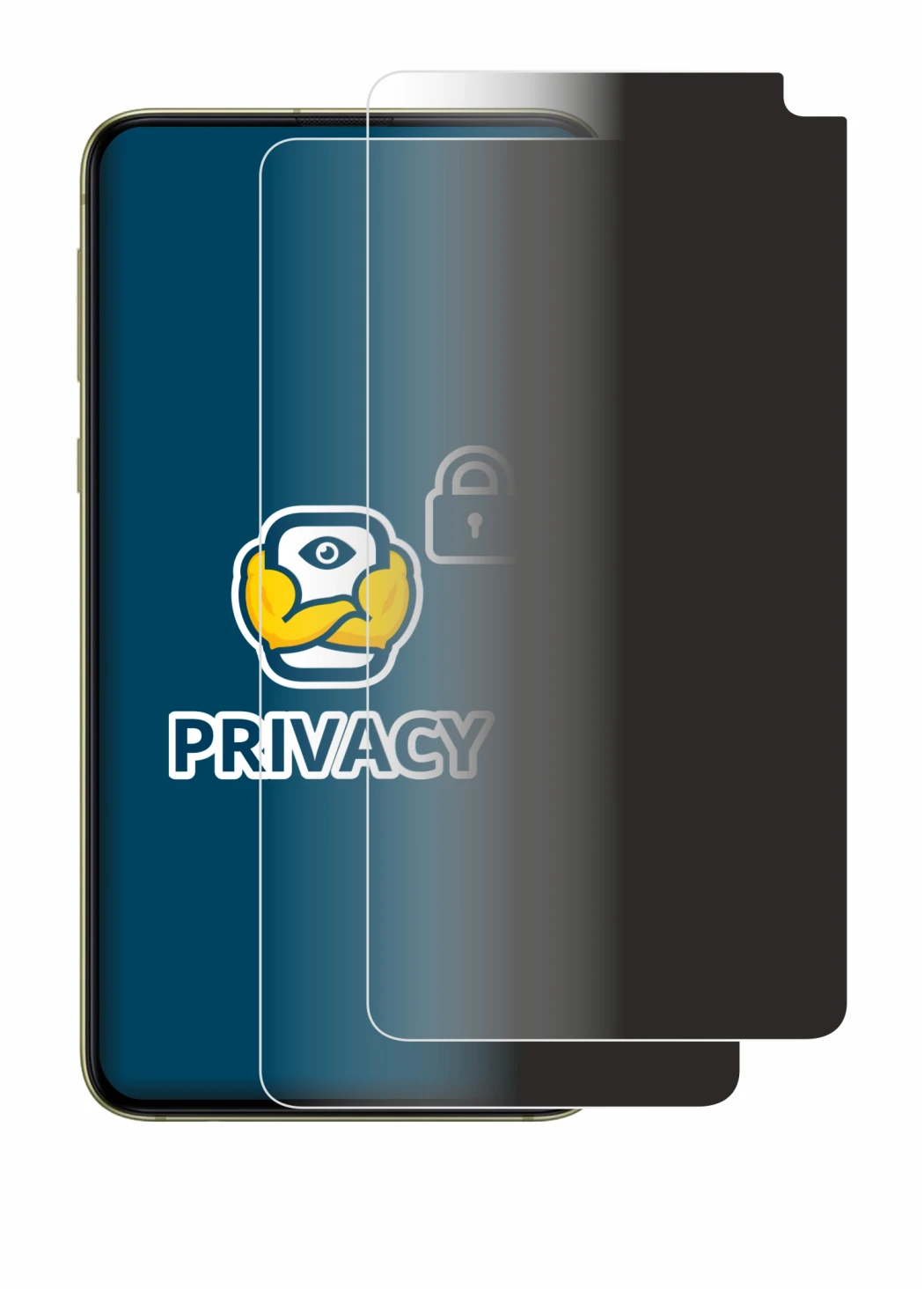 Image de l'appareil Samsung Galaxy S10e avec une grande variété de protections d'écran.