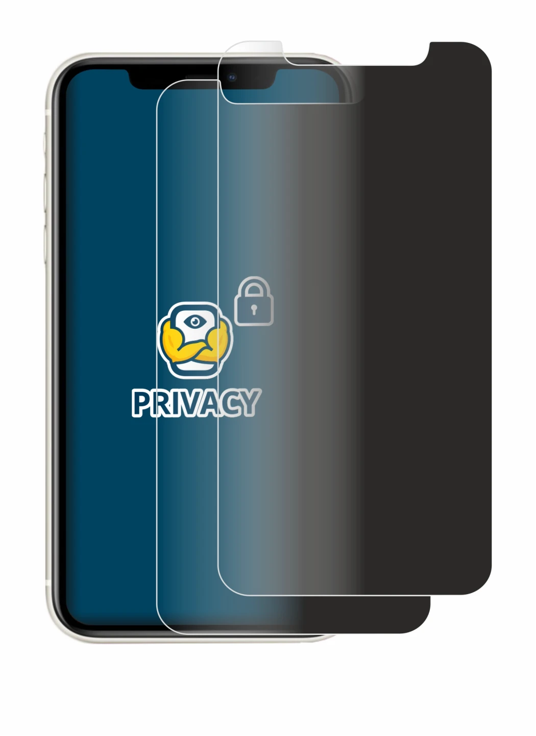 Image de l'appareil Apple iPhone 11 avec une grande variété de protections d'écran.