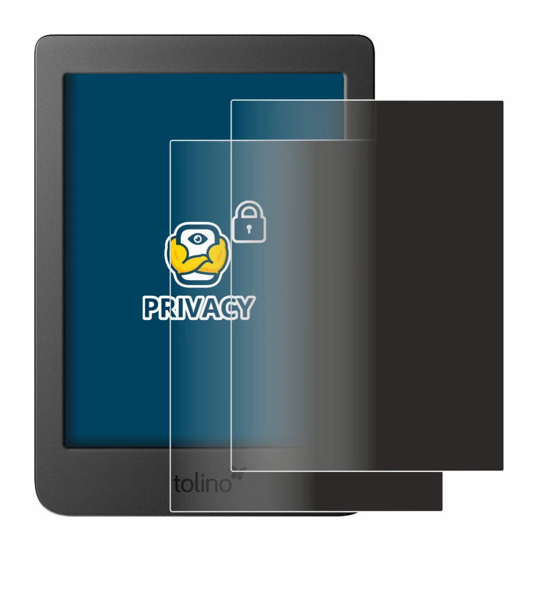 Image de l'appareil Tolino Page 2 avec une grande variété de protections d'écran.