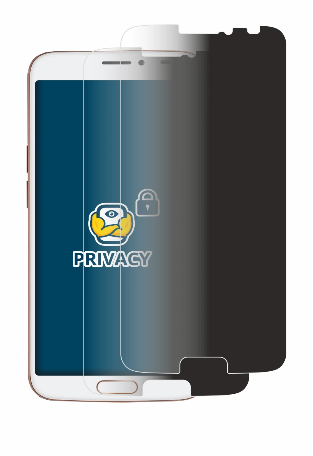 Image de l'appareil Doro 8080 avec une grande variété de protections d'écran.