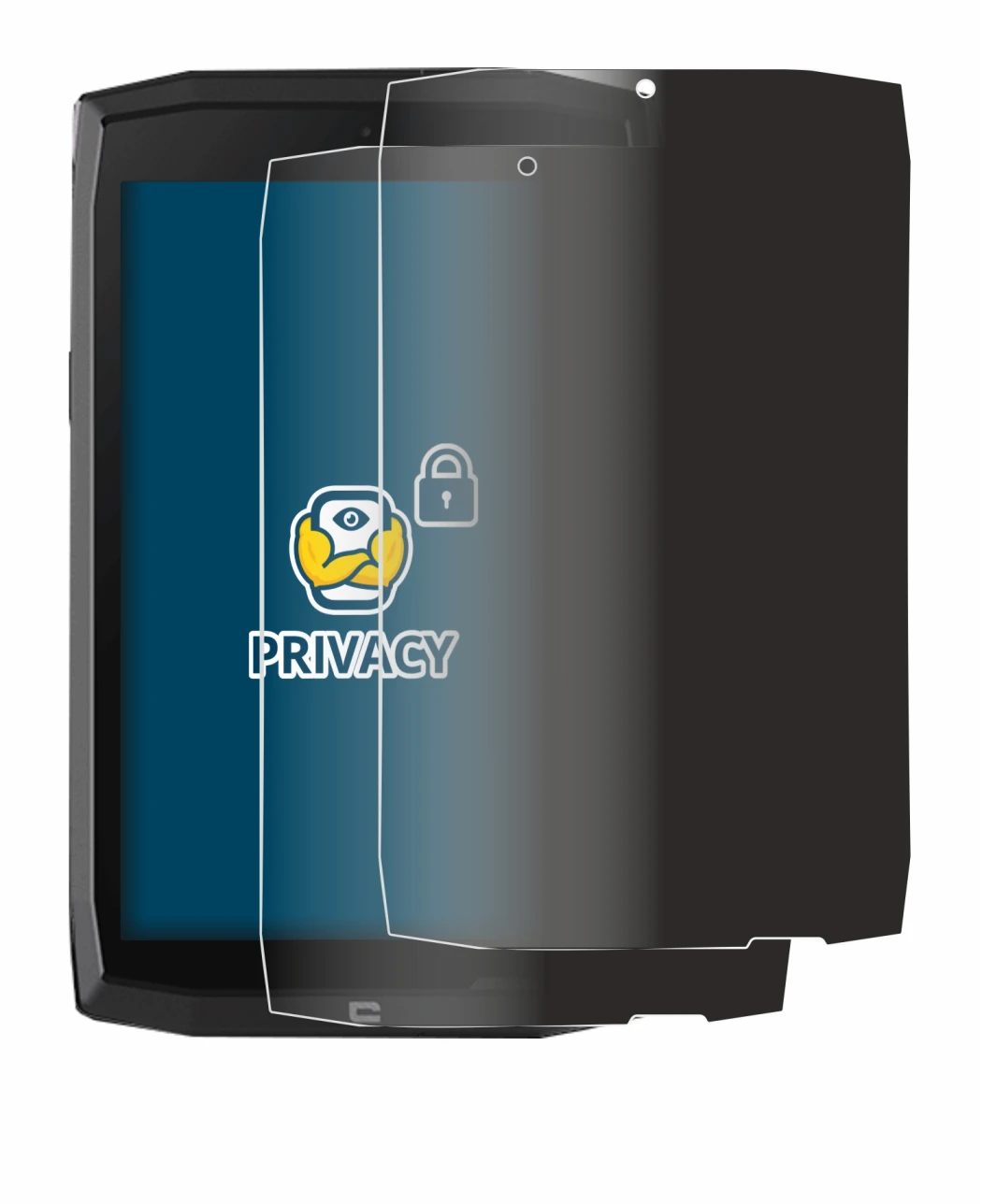 Image de l'appareil Crosscall Core T4 avec une grande variété de protections d'écran.