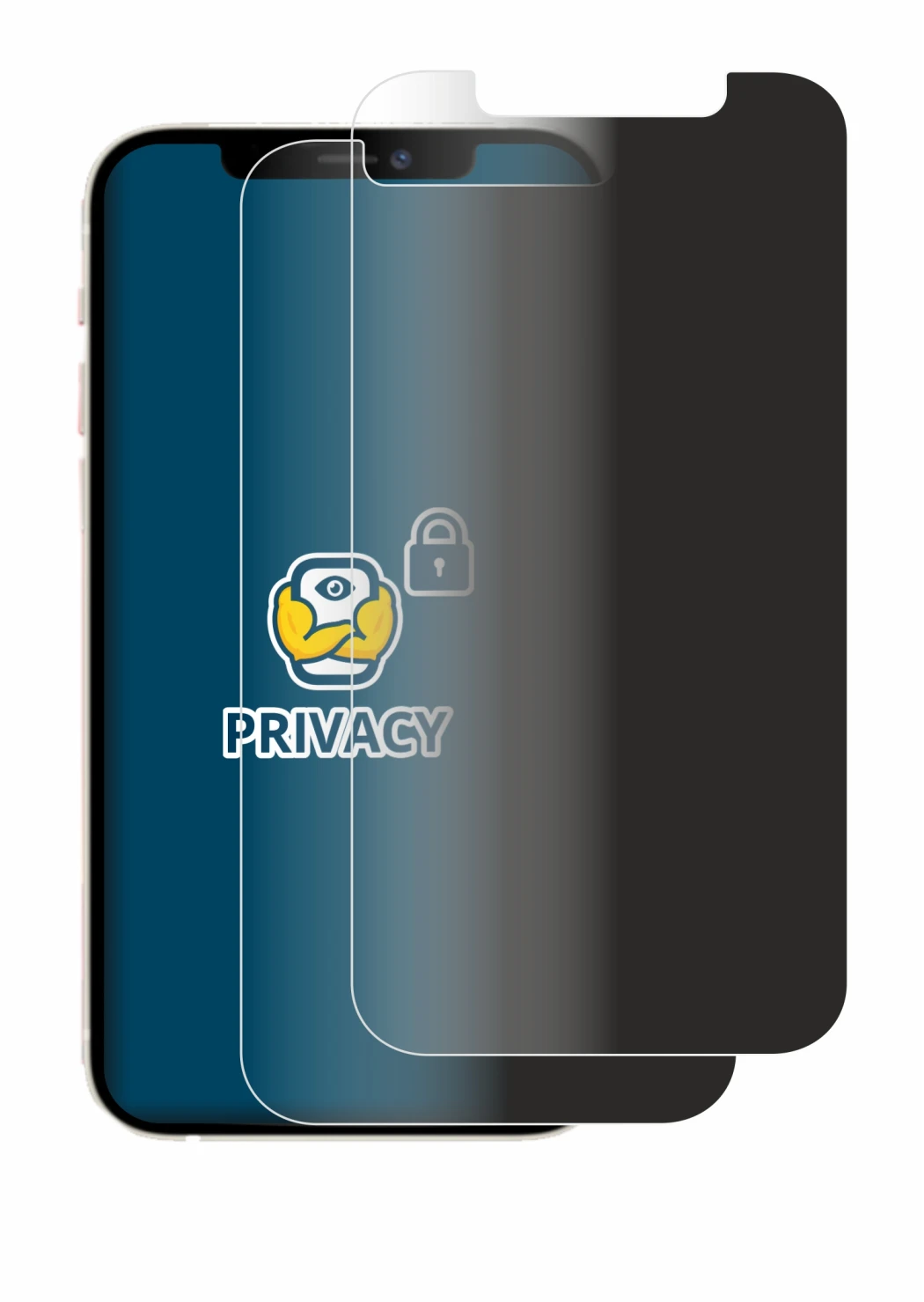 Image de l'appareil Apple iPhone 12 avec une grande variété de protections d'écran.