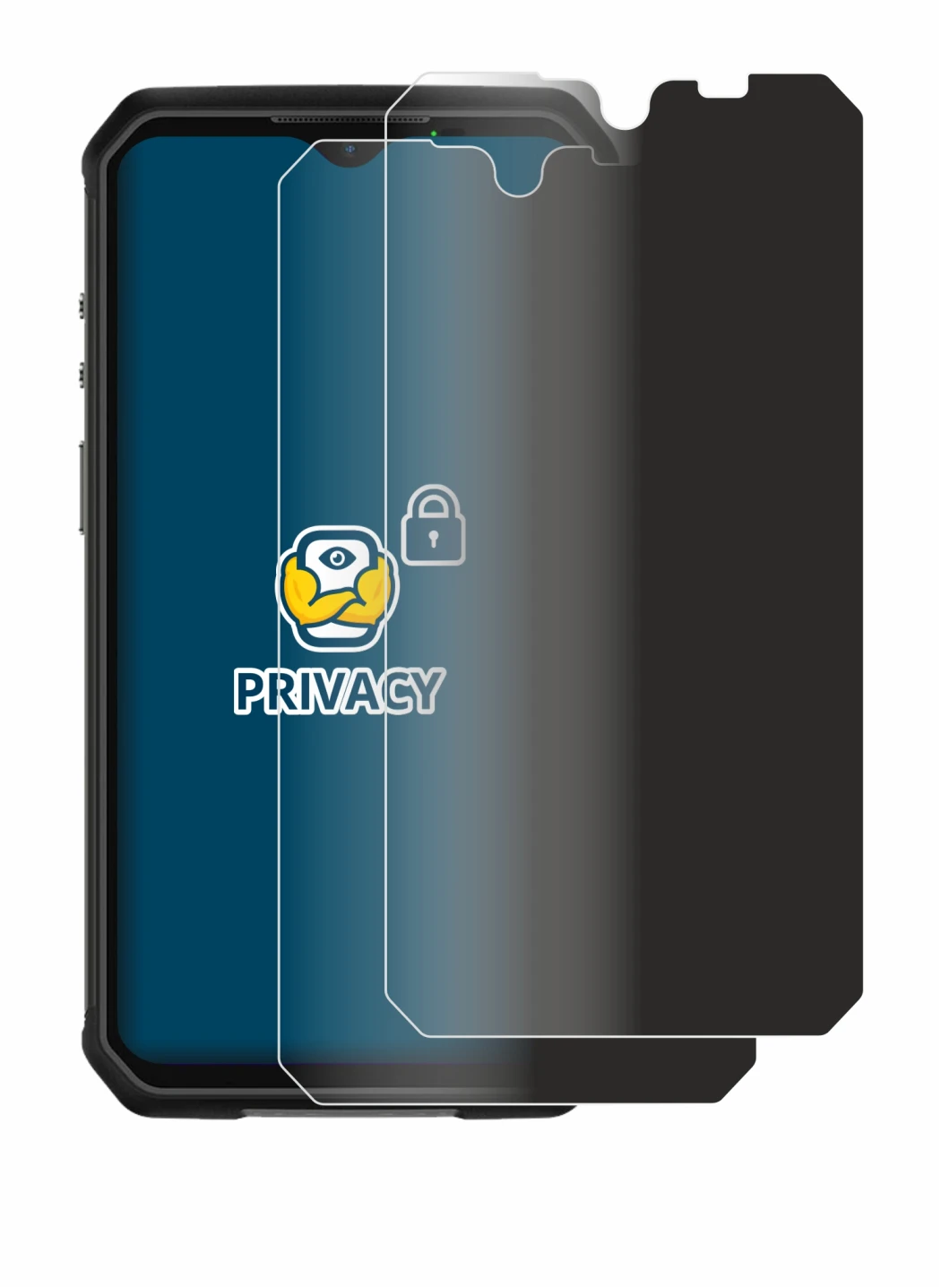 Image de l'appareil Ulefone Armor 9 avec une grande variété de protections d'écran.