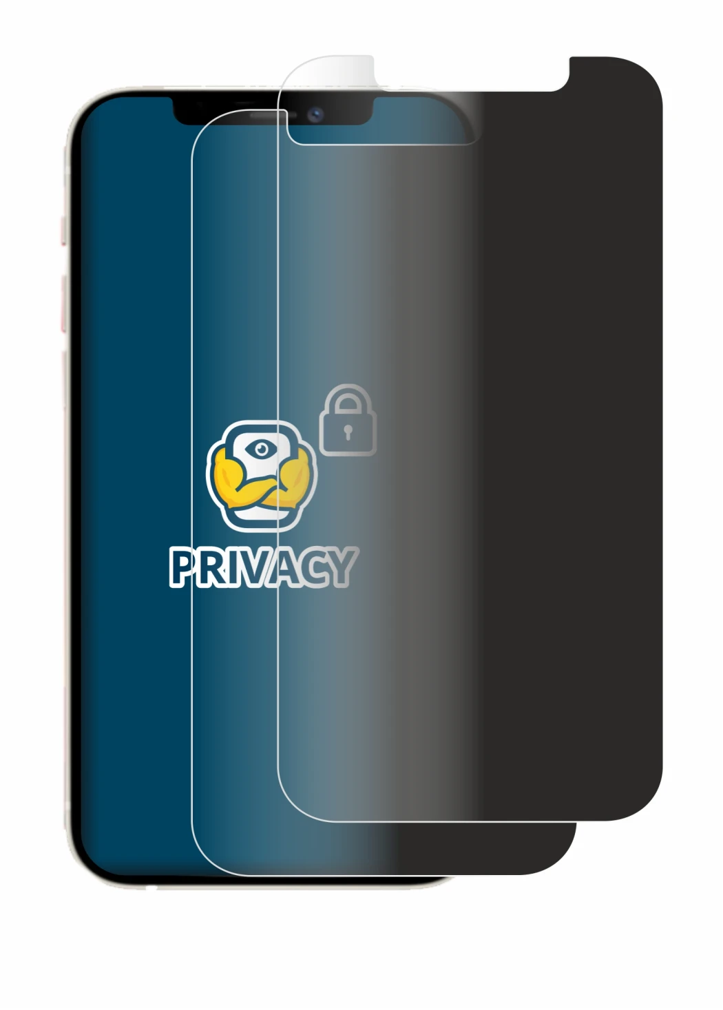 Image de l'appareil Apple iPhone 12 Pro avec une grande variété de protections d'écran.