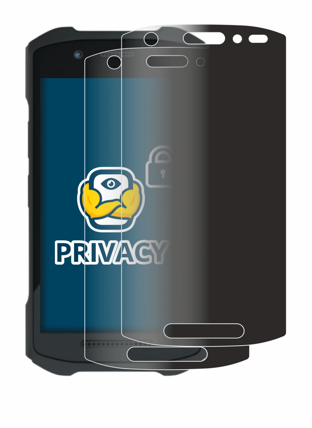 Image de l'appareil Zebra TC21 avec une grande variété de protections d'écran.