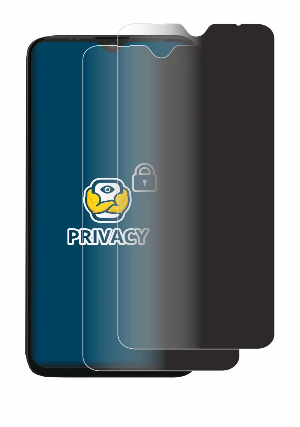 Image de l'appareil Gigaset GS4 avec une grande variété de protections d'écran.