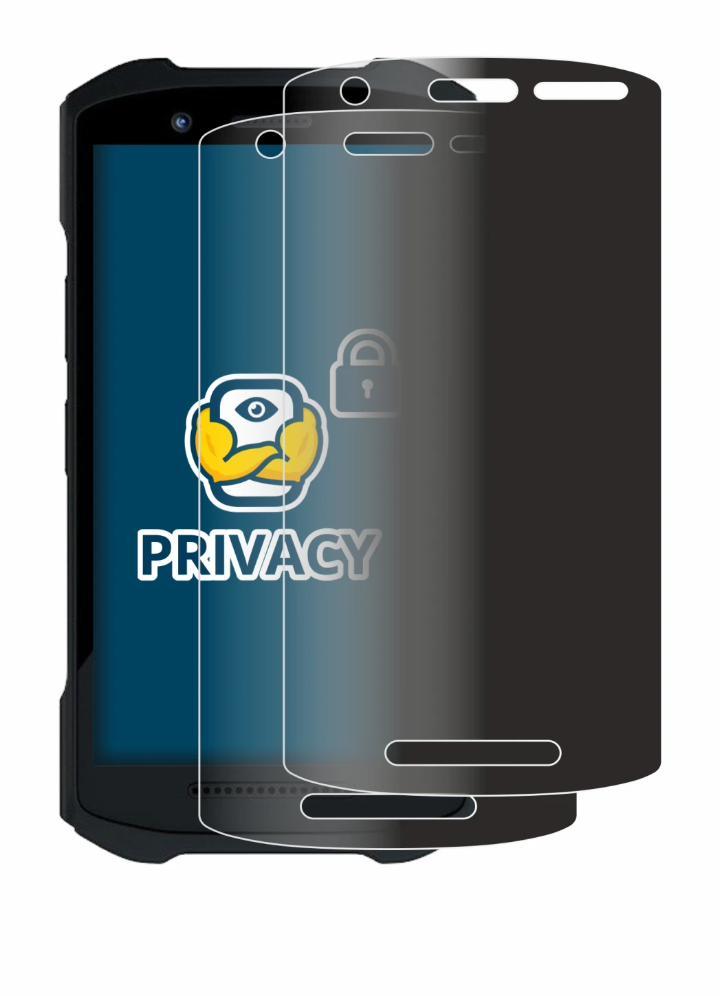 Image de l'appareil Zebra TC26 avec une grande variété de protections d'écran.