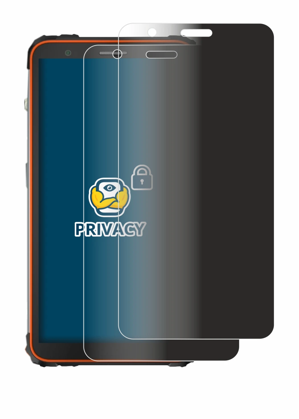 Image de l'appareil Blackview BV6600 avec une grande variété de protections d'écran.