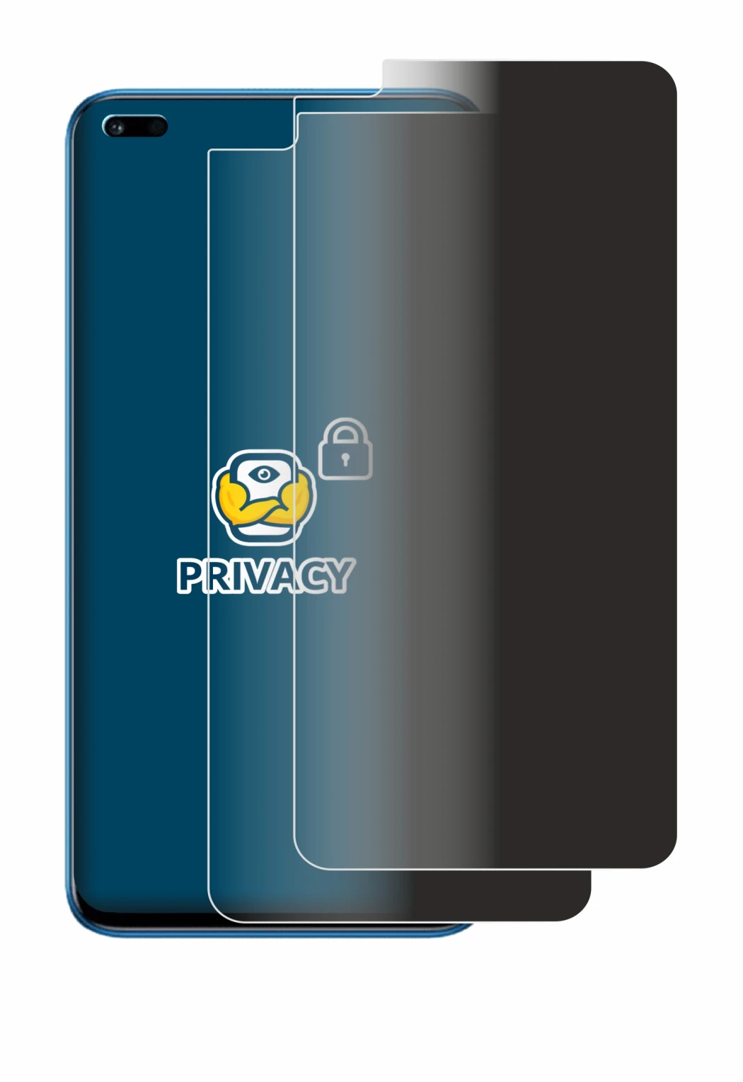 Image de l'appareil Honor 50 Lite avec une grande variété de protections d'écran.