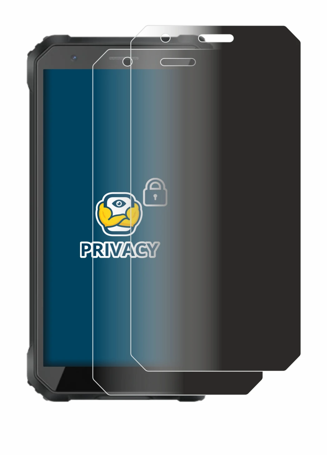 Image de l'appareil Blackview Oscal S60 Pro avec une grande variété de protections d'écran.