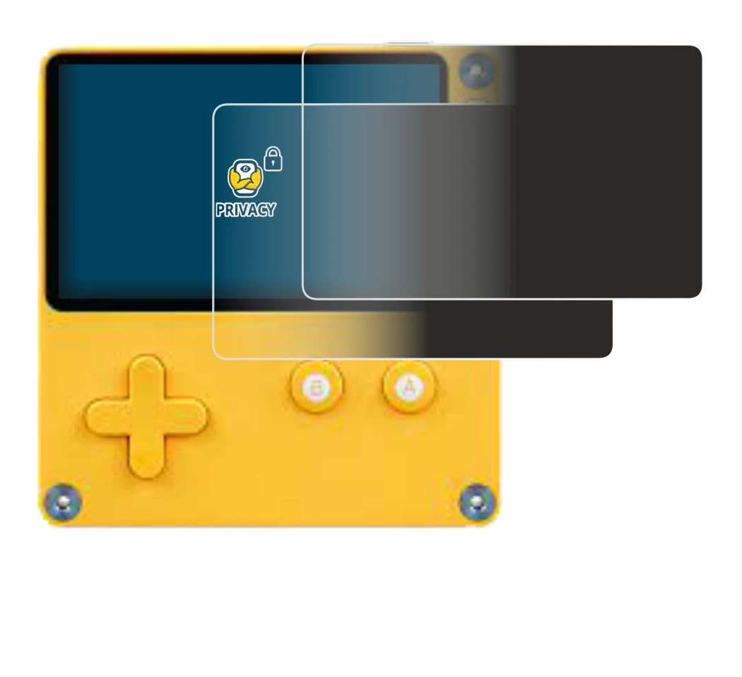 Image de l'appareil Panic Playdate avec une grande variété de protections d'écran.