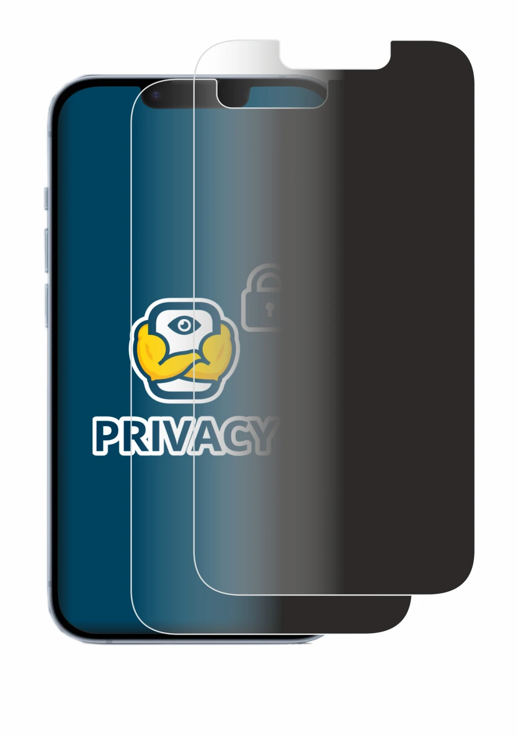 Image de l'appareil Apple iPhone 14 avec une grande variété de protections d'écran.