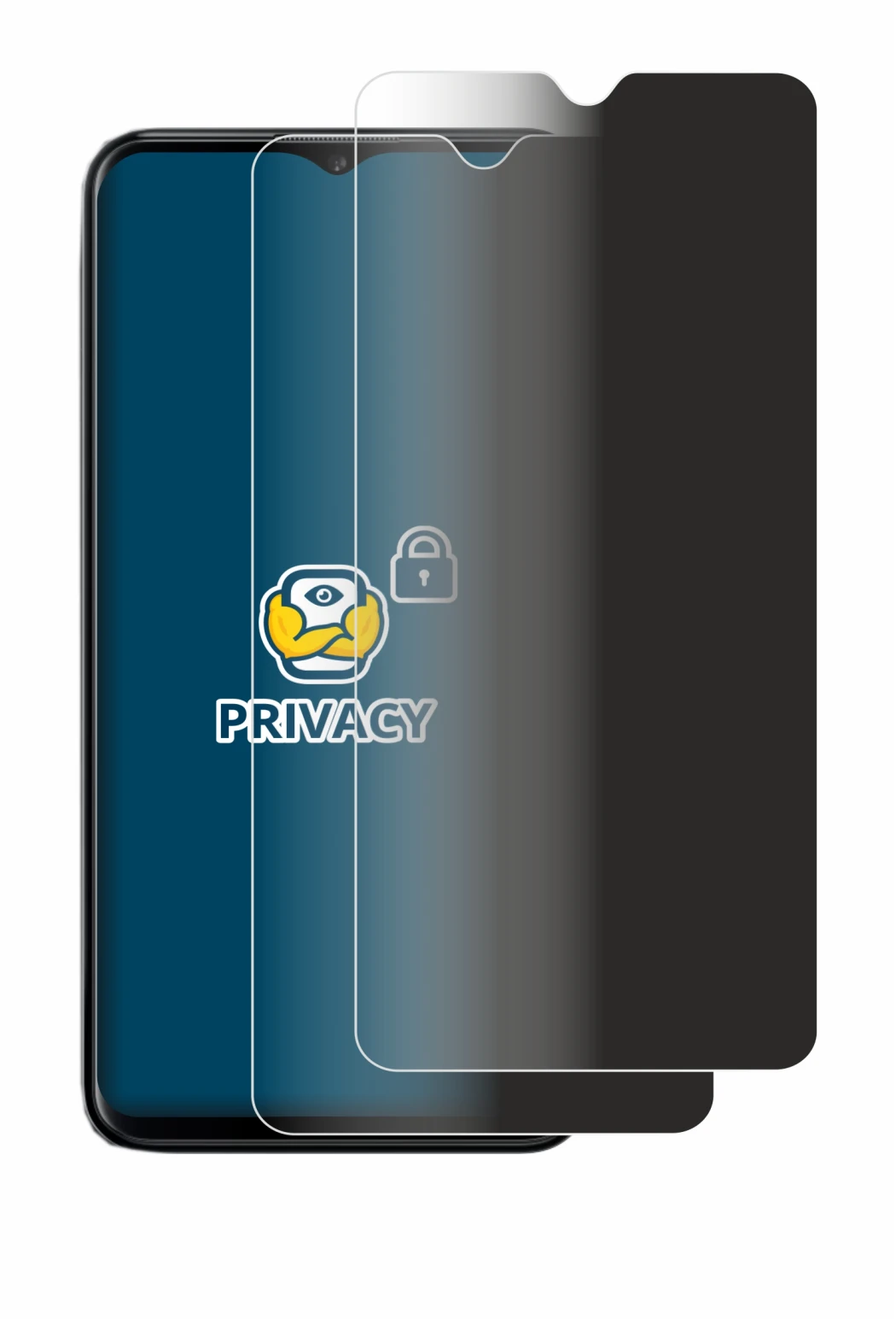 Image de l'appareil Nokia G60 avec une grande variété de protections d'écran.