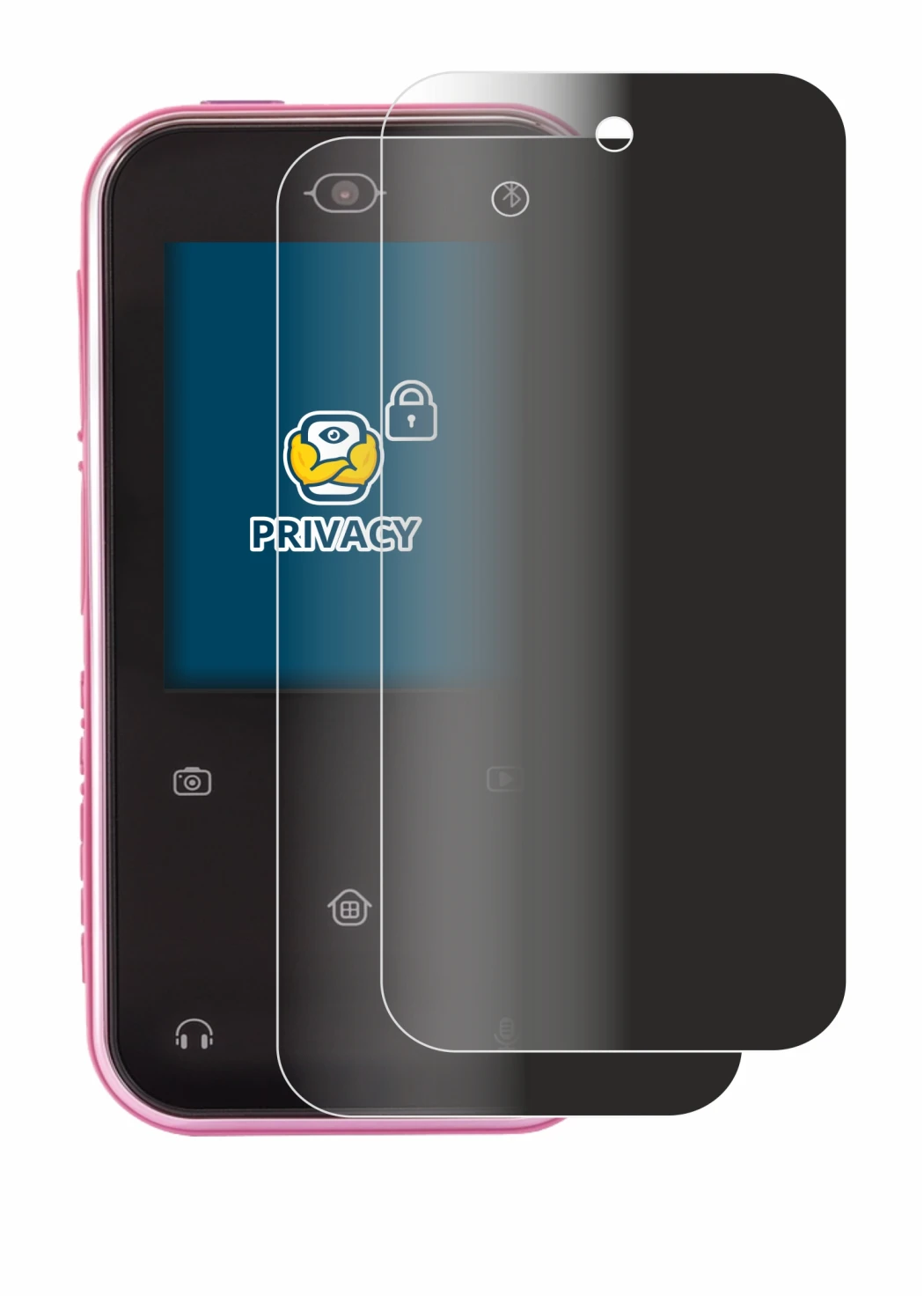 Image de l'appareil Vtech Kidizoom Snap Touch avec une grande variété de protections d'écran.