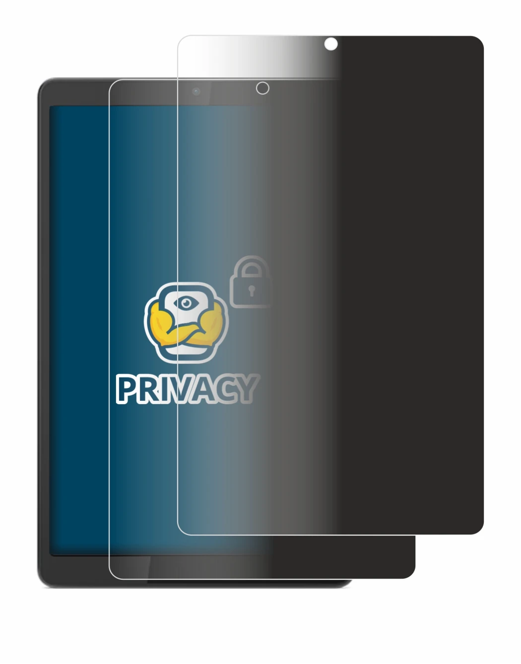 Image de l'appareil Lenovo Tab M8 (4ème Gen.) avec une grande variété de protections d'écran.