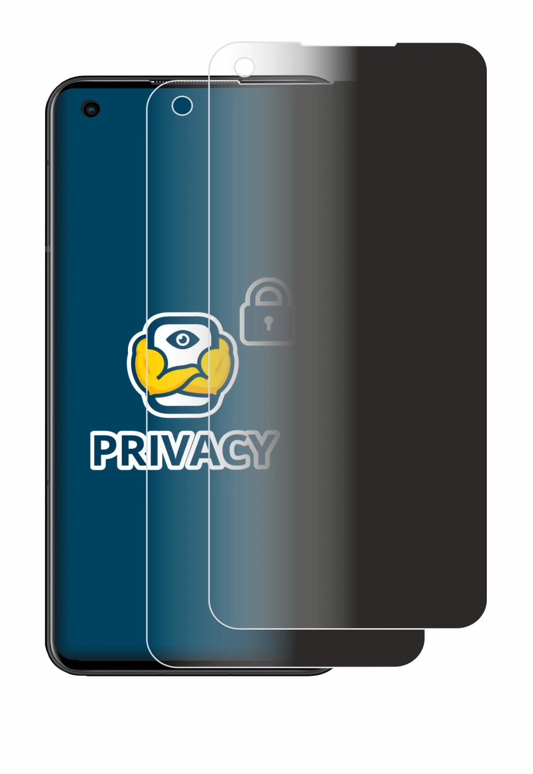 Image de l'appareil ASUS ZenFone 10 avec une grande variété de protections d'écran.