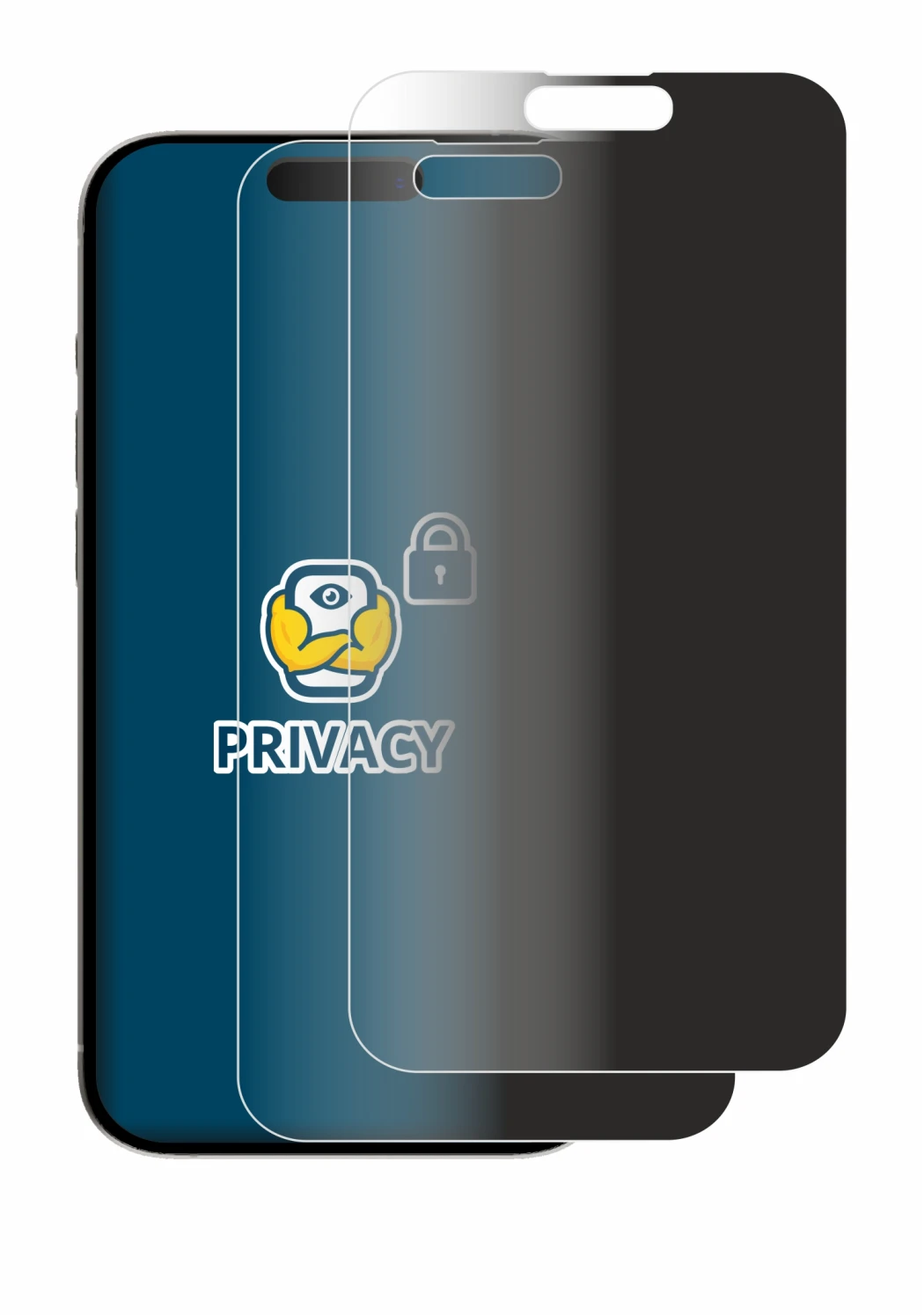 Image de l'appareil Apple iPhone 15 Plus avec une grande variété de protections d'écran.